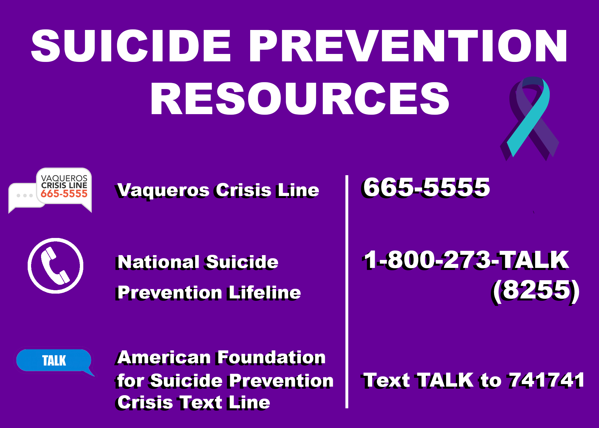 National Suicide Prevention Month: Resources for Vaqueros