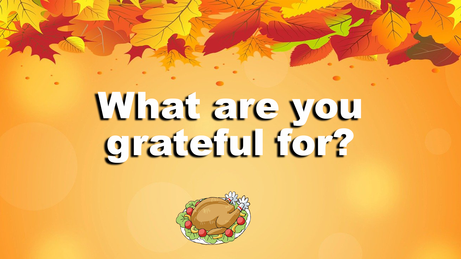 Thanksgiving: What are you grateful for?