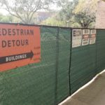Bronc Trail Fenced due to Drainage Project Construction