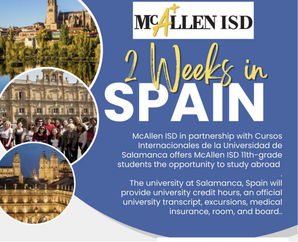 Mcallen ISD students will be studying in Spain