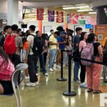 Students line up Wednesday to buy food in the Student Union on the Edinburg campus. Victoria Gonzalez/Vaquero Radio