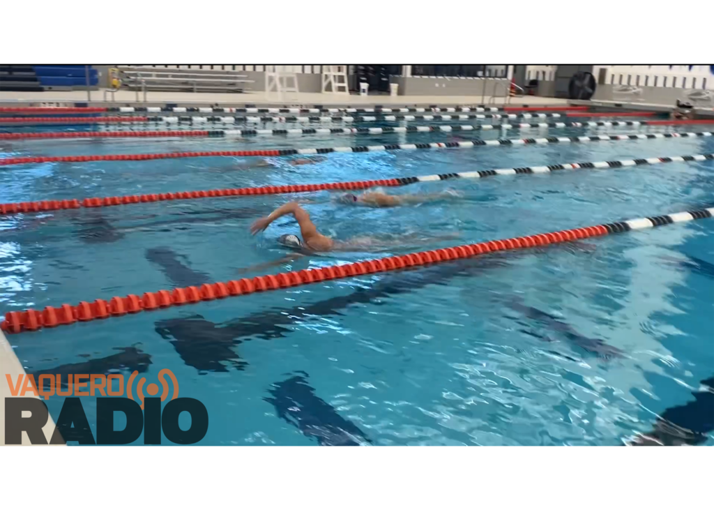 The UTRGV Women’s Swimming and Diving Team practices Wednesday at the Pharr-PSJA Natatorium.
Leonardo Guajardo/Vaquero Radio